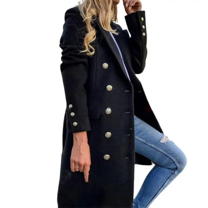 Funki Findz | Jackets | Women's Military Style Buttoned Overcoat