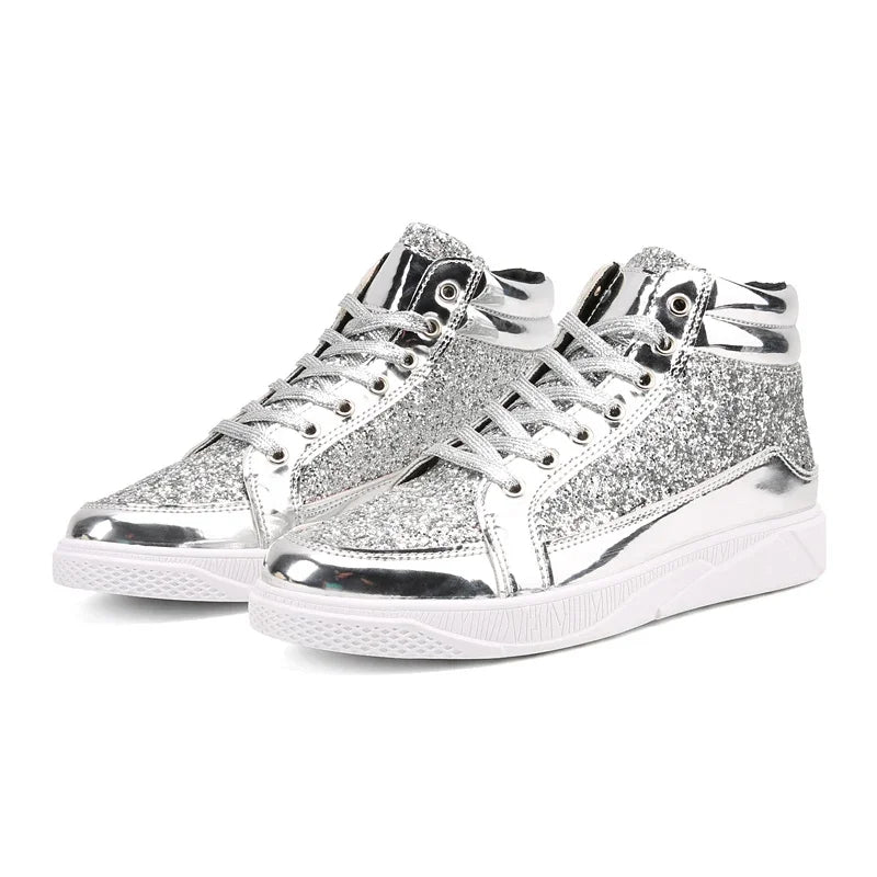 Funki Findz | Boots | Men's Women's Bling Lace Up Sneakers