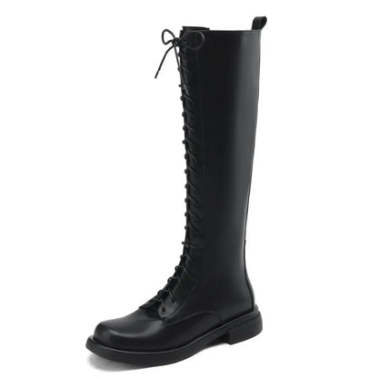 Funki Findz | Boots | Women's Real Leather Lace Up Riding Boot