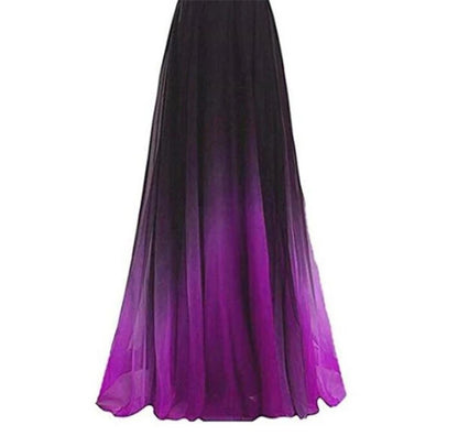 Funki Findz | Dresses | Women's Gradient Chiffon Cocktail Dress