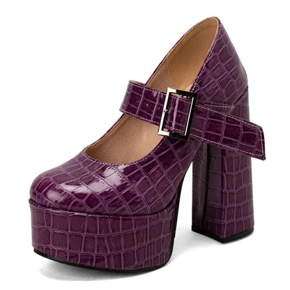 Funki Findz | Shoes | Women's Super-High Mary Jane Platforms