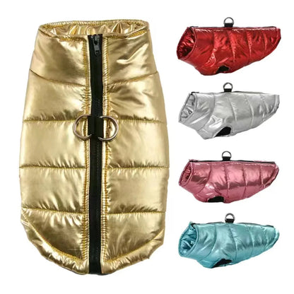 Funki Findz | Dog Jackets | Gold Fluro Zip Up Vest | Dog Harness