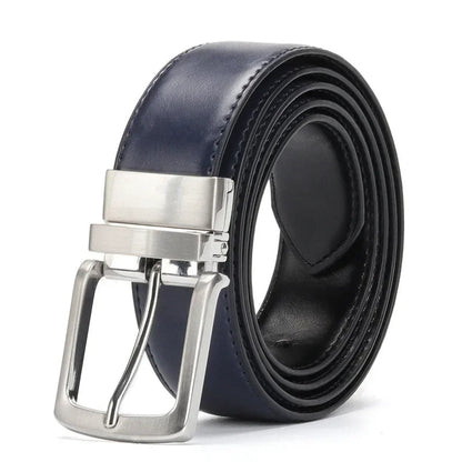 Funki Findz | Belts | Men's Luxury Leather Belt Reversible Buckle