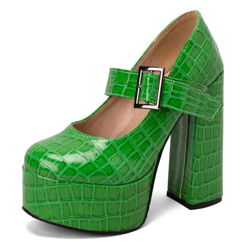 Funki Findz | Shoes | Women's Super-High Mary Jane Platforms