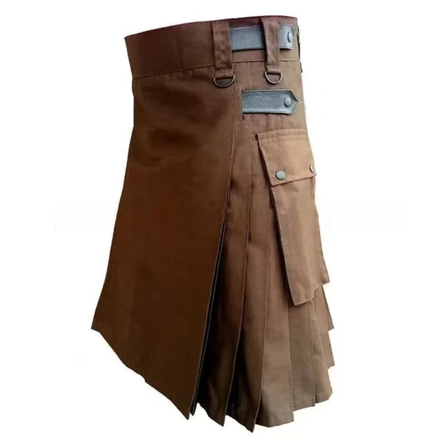 Funki Findz | Skirts | Men's Stylish Gothic Punk Pleated Utility Kilt