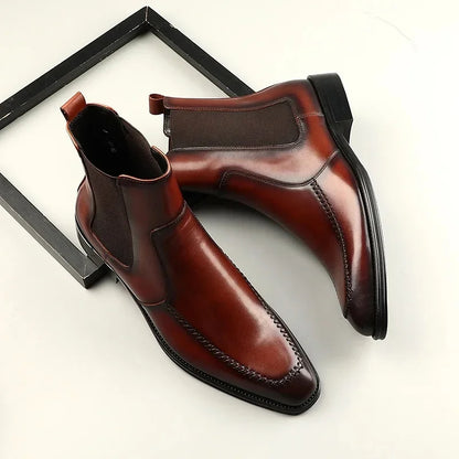 Funki Findz | Boots | Men's Elegant Leather Chelsea Ankle Boots
