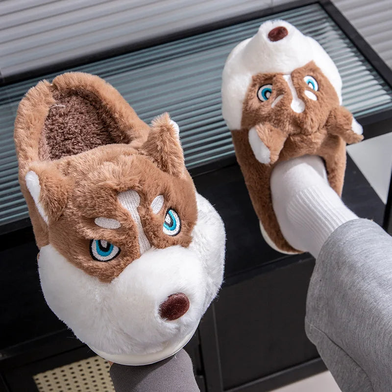 Funki Findz | Shoes | Women's Cute Alaskan Dog Warm Slippers