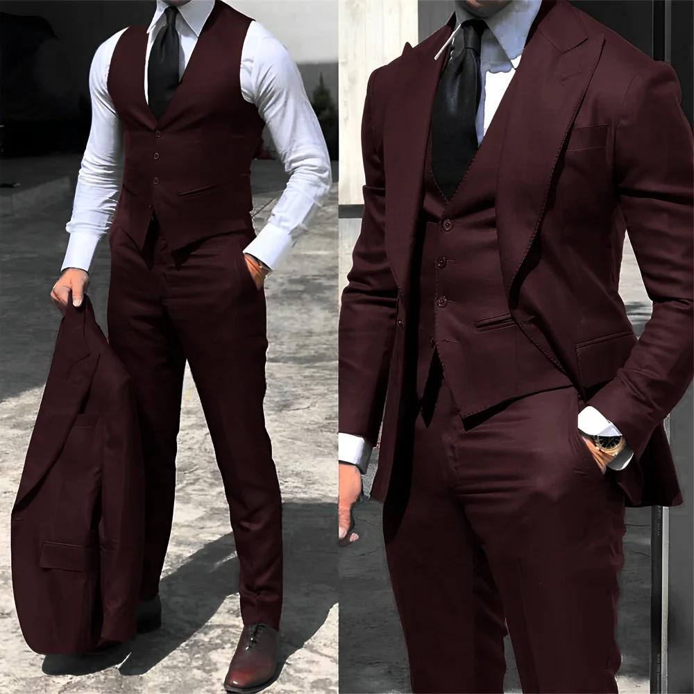 Funki Findz | Suits | Men's Fashion Formal Wedding Tuxedos 3Pc