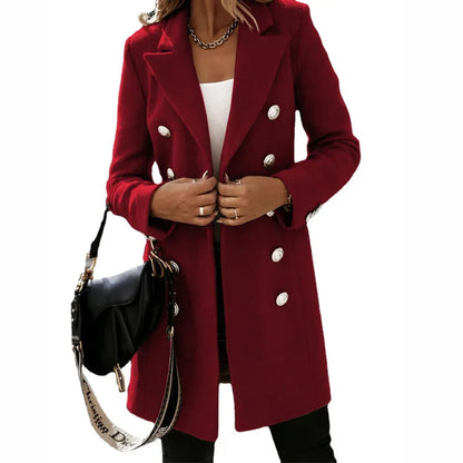 Funki Findz | Jackets | Women's Suit Collar Double Breast Coats