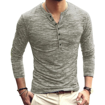 Funki Findz | Shirts | Men's Casual Long Sleeve V-Neck Tee Shirt