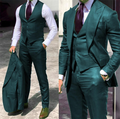 Funki Findz | Suits | Men's 3 Pcs Formal Grooms Suit | Slim Fit