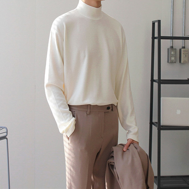 Funki Findz | Sweaters | Men's Thin Lightweight Mock Turtleneck