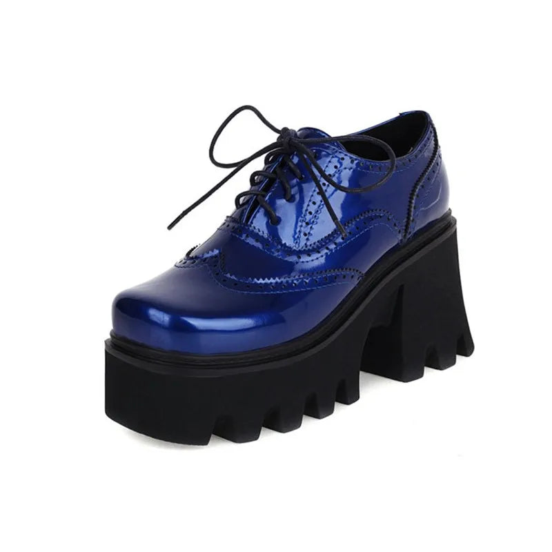 Funki Findz | Shoes | Women's British Walker Patent Platforms