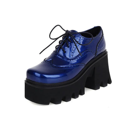 Funki Findz | Shoes | Women's British Walker Patent Platforms