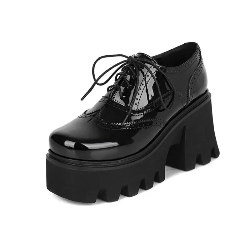 Funki Findz | Shoes | Women's British Walker Patent Platforms