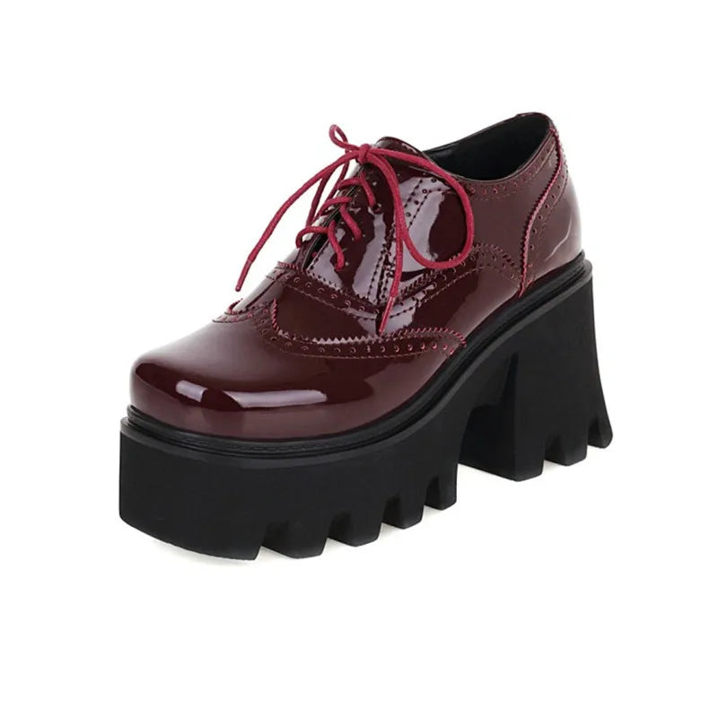 Funki Findz | Shoes | Women's British Walker Patent Platforms