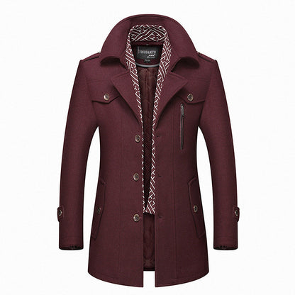 Funki Findz | Jackets | Men's Long Winter Warm Lined Dust Coat