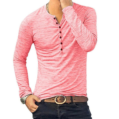 Funki Findz | Shirts | Men's Casual Long Sleeve V-Neck Tee Shirt