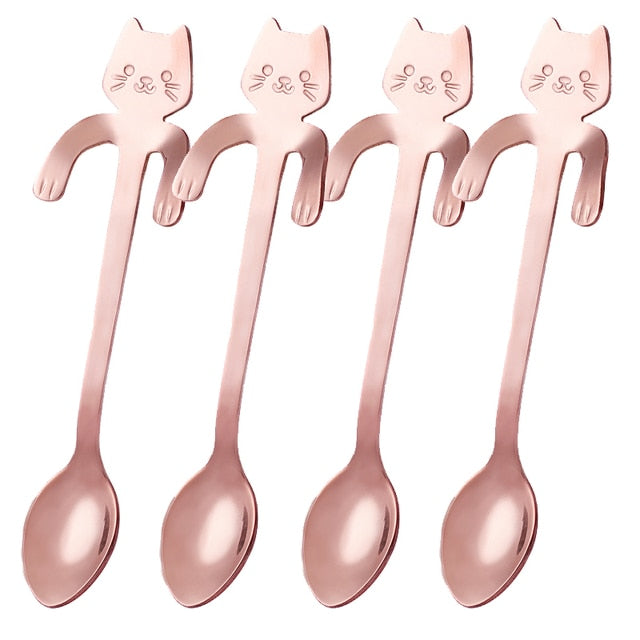 Funki Findz | Spoons | Cat Coffee Spoons | 1 Pcs and 4 Pcs Sets