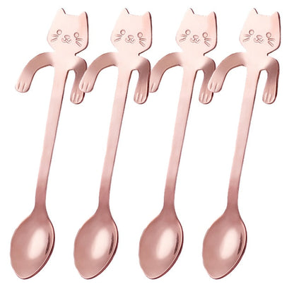 Funki Findz | Spoons | Cat Coffee Spoons | 1 Pcs and 4 Pcs Sets