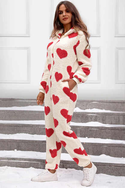 Funki Findz | Pants | Sleepwear | Women's Heart Zip Up Onesee