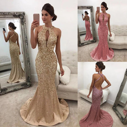 Funki Findz | Dresses | Women's Long Shimmery Mermaid Gown