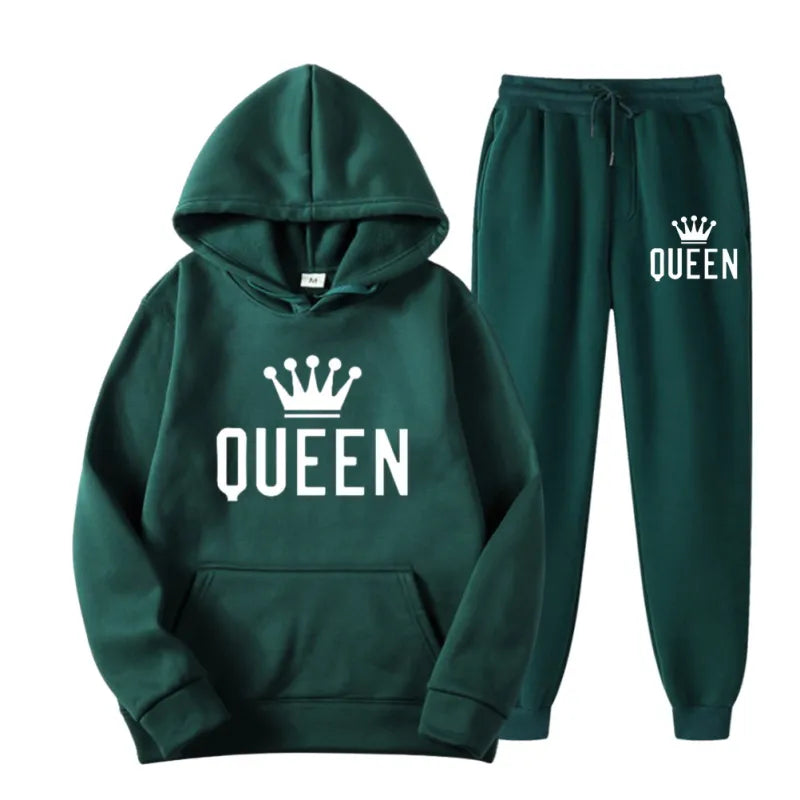 Funki Findz | Activewear | Unisex King Queen Hooded Sweat Suits