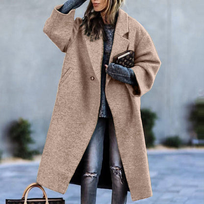 Funki Findz | Jackets | Women's Soft Woolen Loose Overcoat