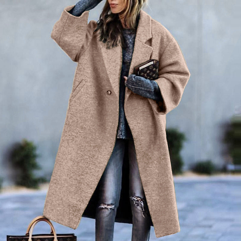 Funki Findz | Jackets | Women's Soft Woolen Loose Overcoat