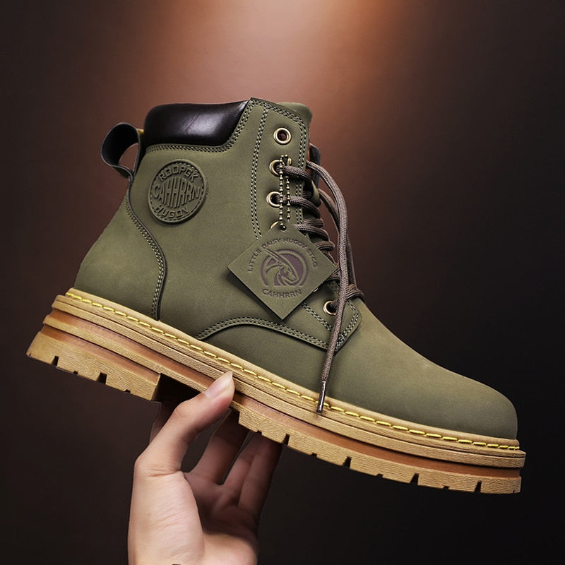 Funki Findz | Boots | Men's High Top Boots Leather Work Boots