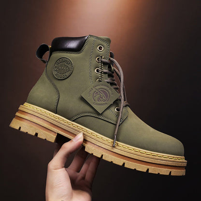 Funki Findz | Boots | Men's High Top Boots Leather Work Boots