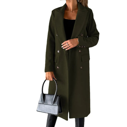 Funki Findz | Jackets | Women's Double Breasted Long Overcoat