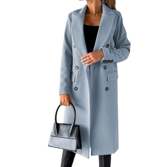 Funki Findz | Jackets | Women's Double Breasted Long Overcoat