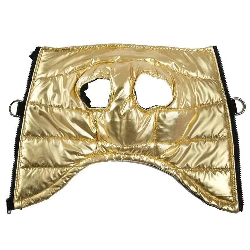 Funki Findz | Dog Jackets | Gold Fluro Zip Up Vest | Dog Harness