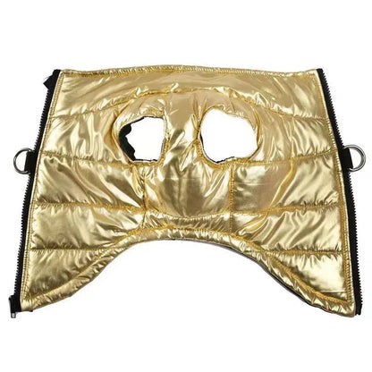 Funki Findz | Dog Jackets | Gold Fluro Zip Up Vest | Dog Harness