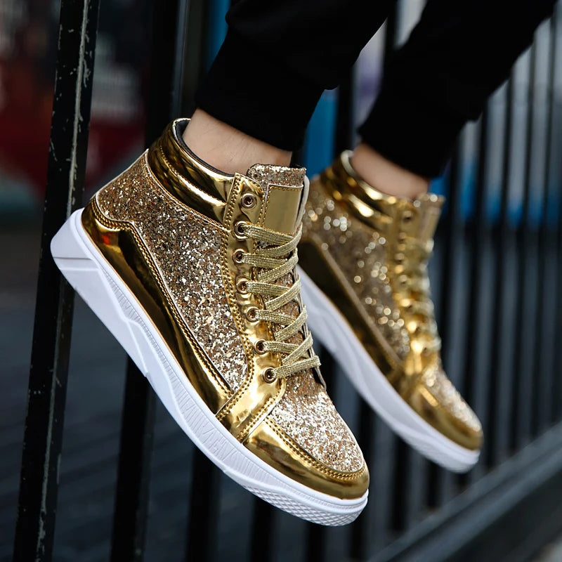 Funki Findz | Boots | Men's Women's Bling Lace Up Sneakers