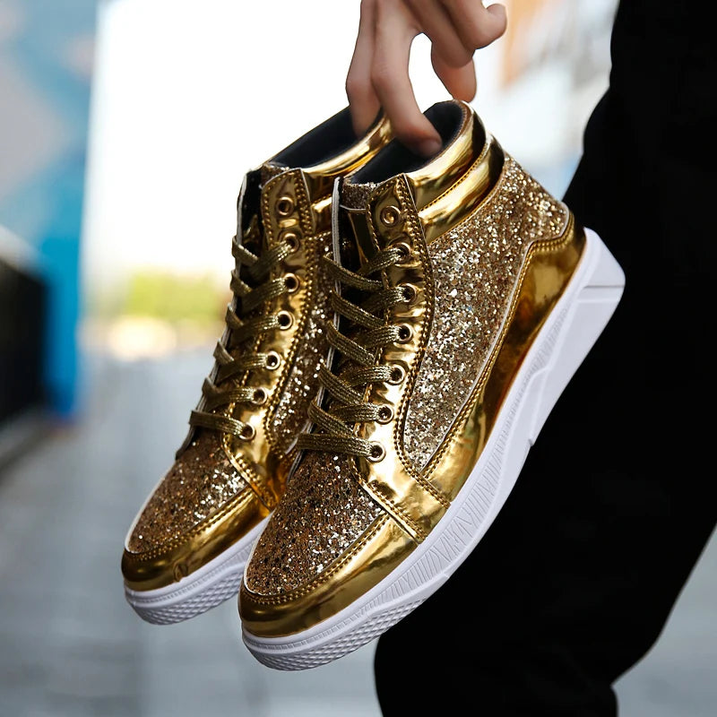Funki Findz | Boots | Men's Women's Bling Lace Up Sneakers