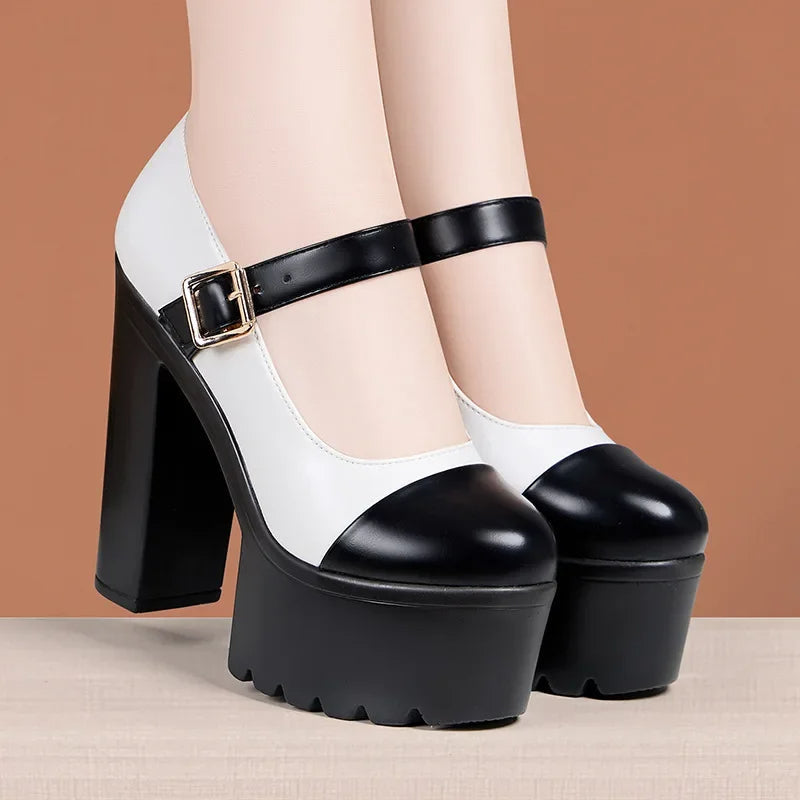 Funki Findz | Shoes | Women's Two Toned Platform Mary Janes