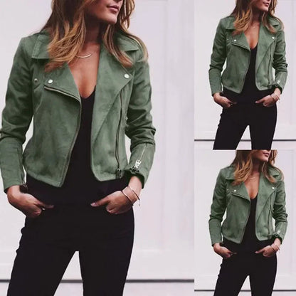 Funki Findz | Jackets | Women's Diagonal Zipper Short Jacket