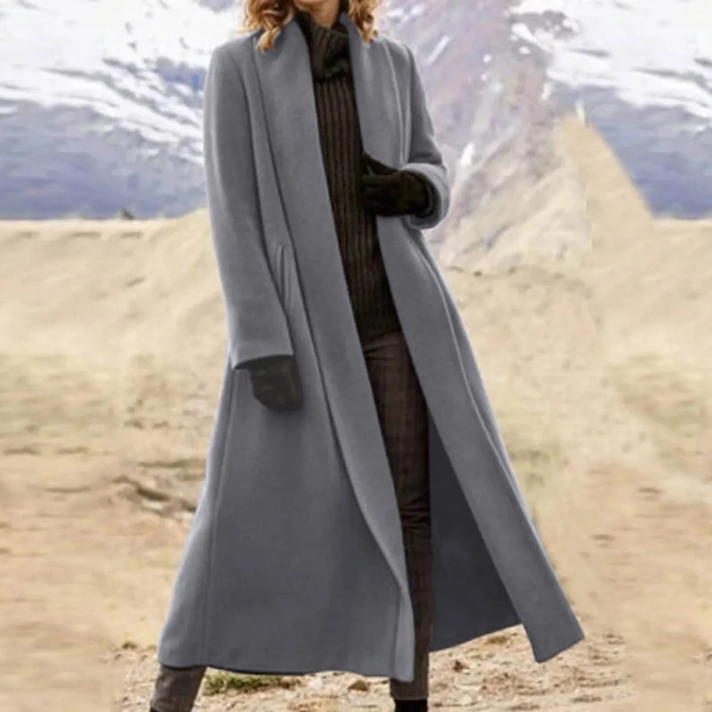 Funki Findz | Jackets | Women's Long Woolen Cardigan Coat