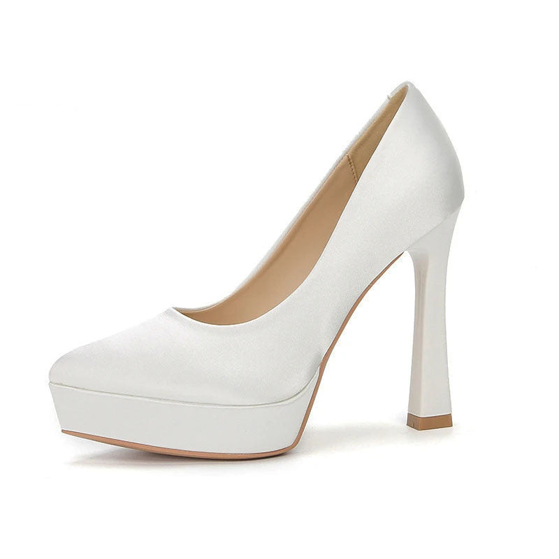 Funki Findz | Shoes | Women's Elegant Satin High Heel Pumps