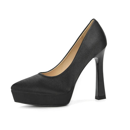 Funki Findz | Shoes | Women's Elegant Satin High Heel Pumps
