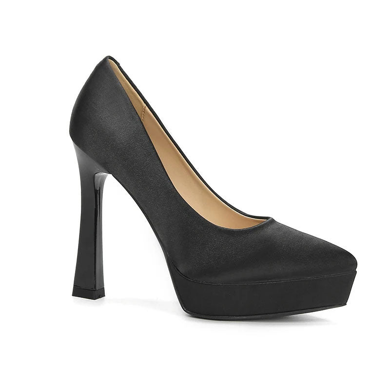 Funki Findz | Shoes | Women's Elegant Satin High Heel Pumps