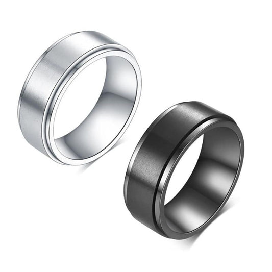Funki Findz | Rings | Unisex Rotating Spinner Wedding Band 1Pc