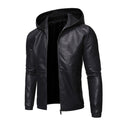 Funki Findz | Jackets | Men's Faux Leather Hooded Jacket