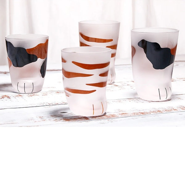 Funki Findz | Glasses | Cute Cat Paw Glass Coffee Cup Sets