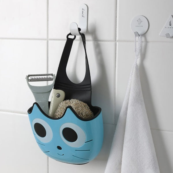 Funki Findz | Sink Caddies | Cute Cat Faucet Bath Sponge Holder | 3 Pcs