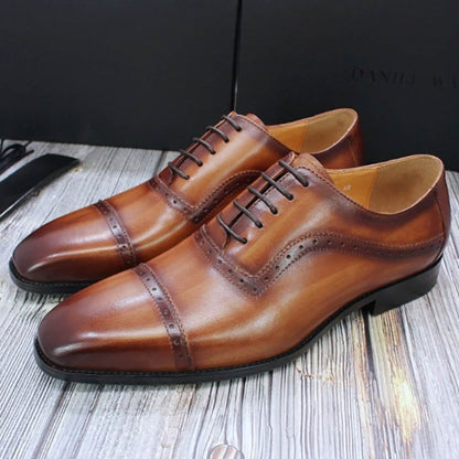 Funki Findz | Shoes | Men's Elegant Leather Oxford Brogue Shoe