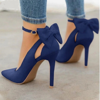 Funki Findz | Shoes | Women's Suede Bow Knot Stilettos