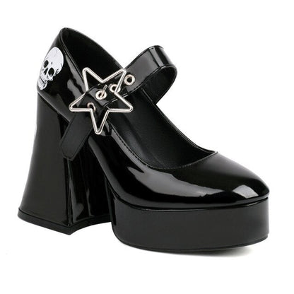 Funki Findz | Shoes | Women's Star Buckle Chunky Platforms